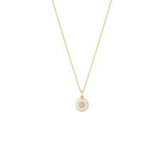 GJ DAISY PENDANT SILVER GP WHI