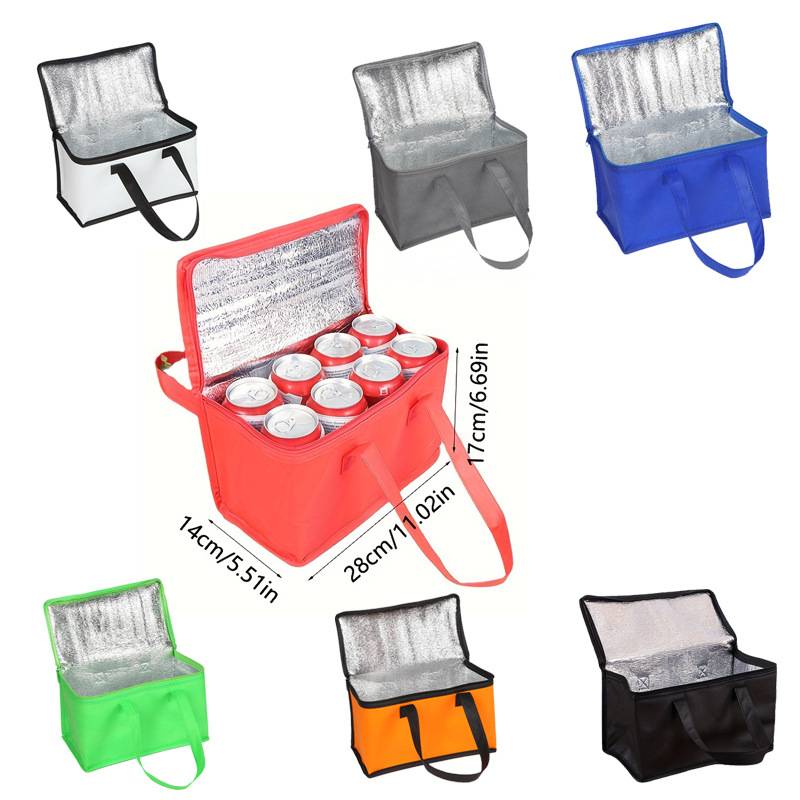 Portable Lunch Cooler  Beer Delivery Bag Folding Insulation Picnic Ice Pack Food Tote Thermal Bag Drink Carrier Insulated Bags