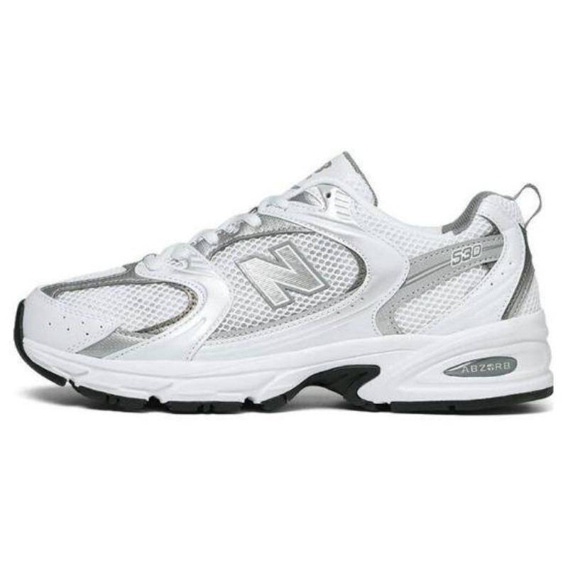 New Balance 530 Vit Metallisk Silver Unisex Sneakers MR530AD 39.5 silver/vit