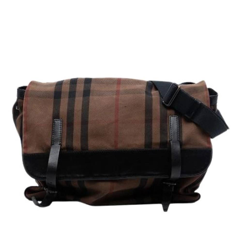 Burberry Vintage Pre-owned Canvas Crossbody Taske - Vintage - Dame - Brun - ONE SIZE - Uld