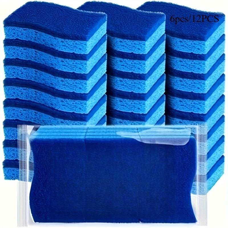 6/12 cleaning brush sponges, suitable for washing dishes. Cleaning sponges, quick cleaning without scratches, a cleaning wonder