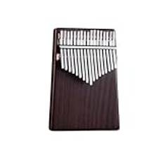 Kalimba Tumpiano 17 Key Kalimba Yrke Tumme Piano Valnöt AcaciaCurly Figur Keyboard Chamfer Calimba Musical Instruments(B)