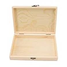 Cigarr Humidor, Rustik Pine Humidor Cigarrförvaringslåda Med Tätningsdesign, Förvaringsfodral I Glänsande Trä Med Stor Kapacitet För Rings Klockor