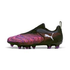 PUMA FUTURE 8 MATCH LL FG/AG Football Boots Youth, Shoes, Black/White/Glowing Red, 35.5