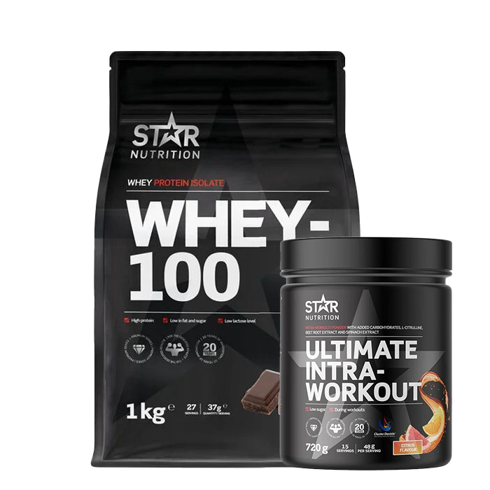 Whey-100 Valleprotein 1 kg + Ultimate Intra Workout 720 g