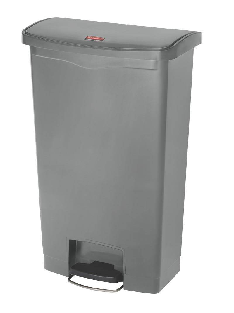 Rubbermaid Slim Jim Soptunna med pedal, grå 68,8 l