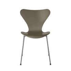 Fritz Hansen Serie 7™ 3107 Lakeret (Olive Green, Silver Grey)