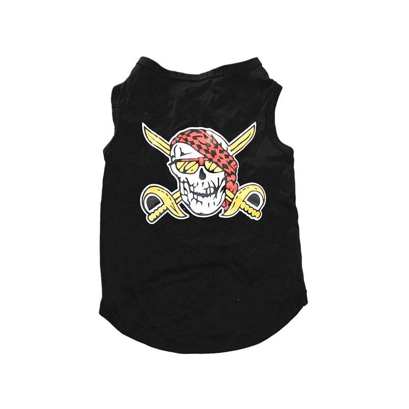 Printed Cotton Summer Vest for Cats & Puppies - 5 / XS-advise 0.6-1.2kg / SPC (XS-advise 0.6-1.2kg)