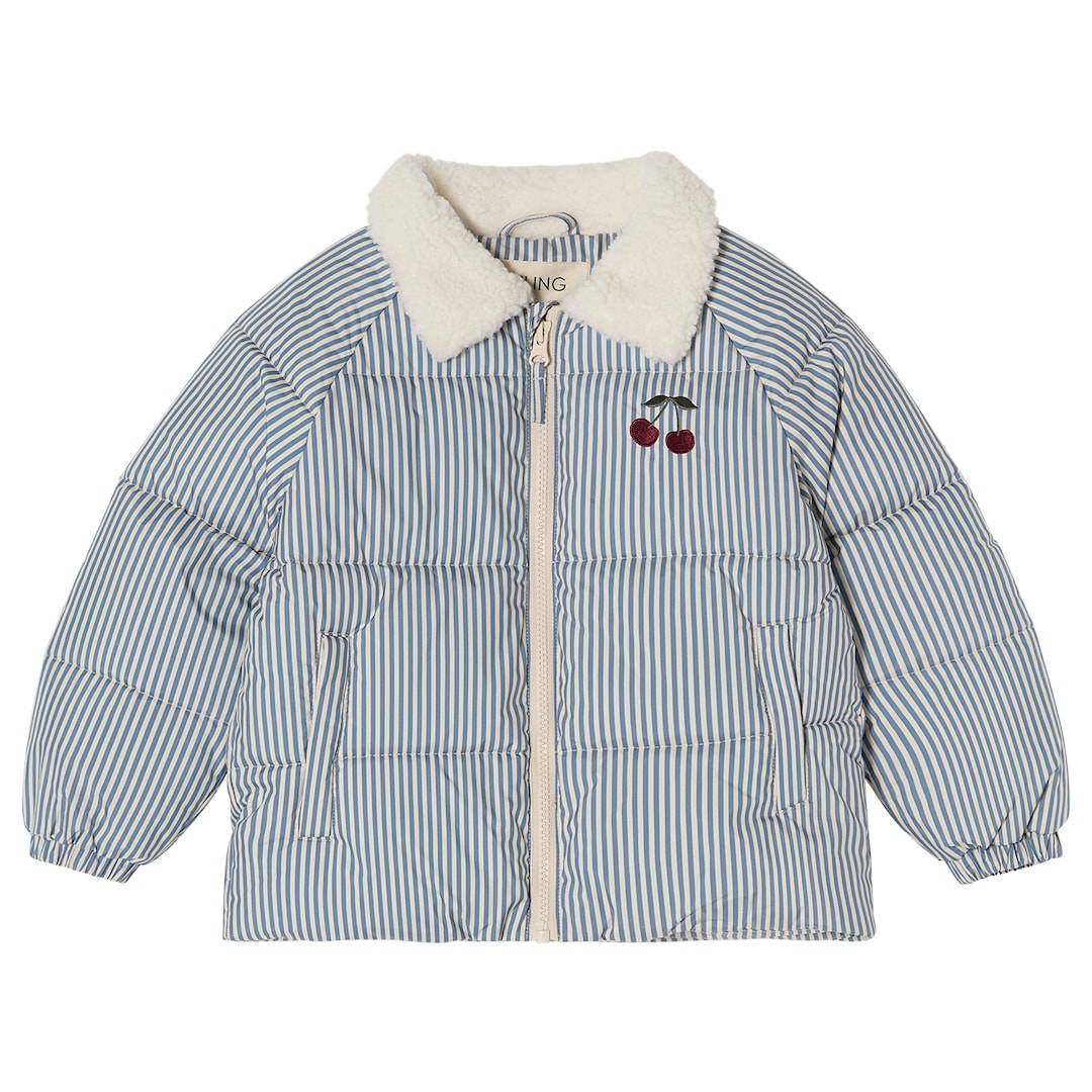 Kuling Luzern Pufferjakke Thin Stripe Thin Stripe-86 cm Blå 86 cm Drenge, Piger