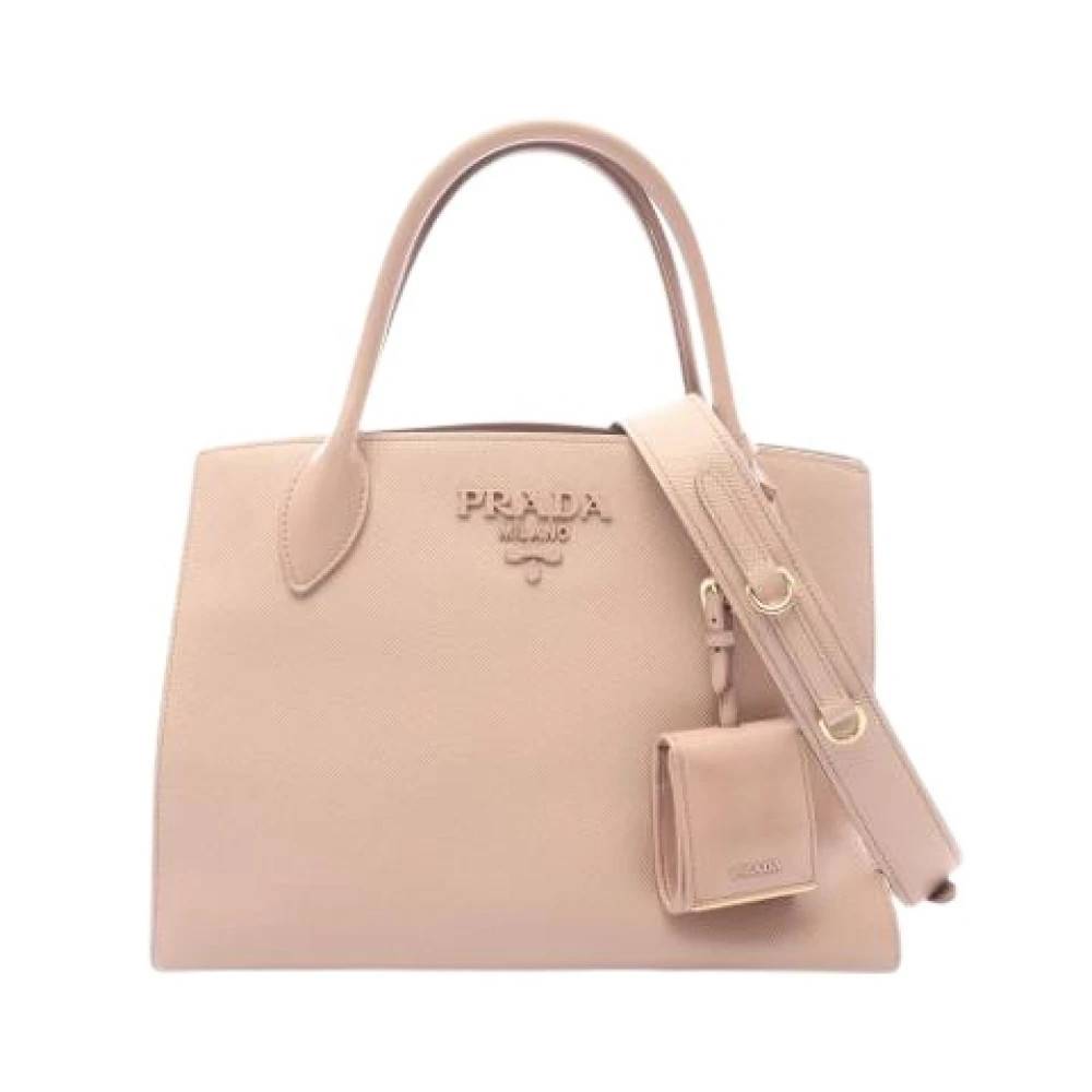 Prada Vintage Pre-owned Vintage Håndtaske - Vintage - Dame - Lyserød - ONE SIZE - Læder