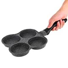 4-Cups Omelet Pans Round Shaped Aluminum Frying Pan Egg Cooker Kitchen Tools Pots for Breakfast Maker Kitchen Utensil