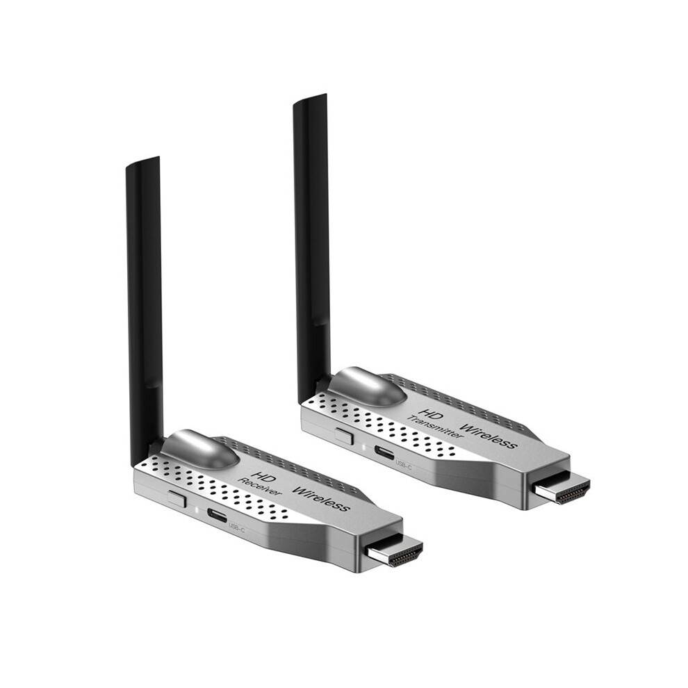1080P 50M Wireless -Compatible Video Audio Transmitter Receiver Extender Display Adapter Dongle
