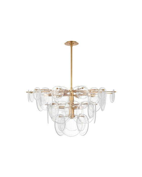 Visual Comfort Loire takkrona guld/klarglas L - Guld (HCustom Height Available x B94.6cm)