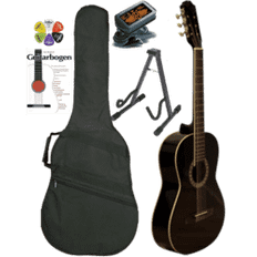 Santoni C-777BK VENSTREHÅNDS pakketilbud - Akustisk guitar