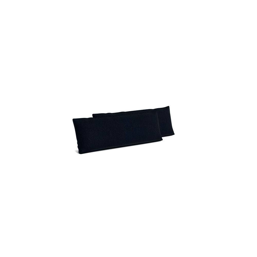 HAY Mimi Cushion - 2,5-sits rektangulärt set om 2 Turf Blue black