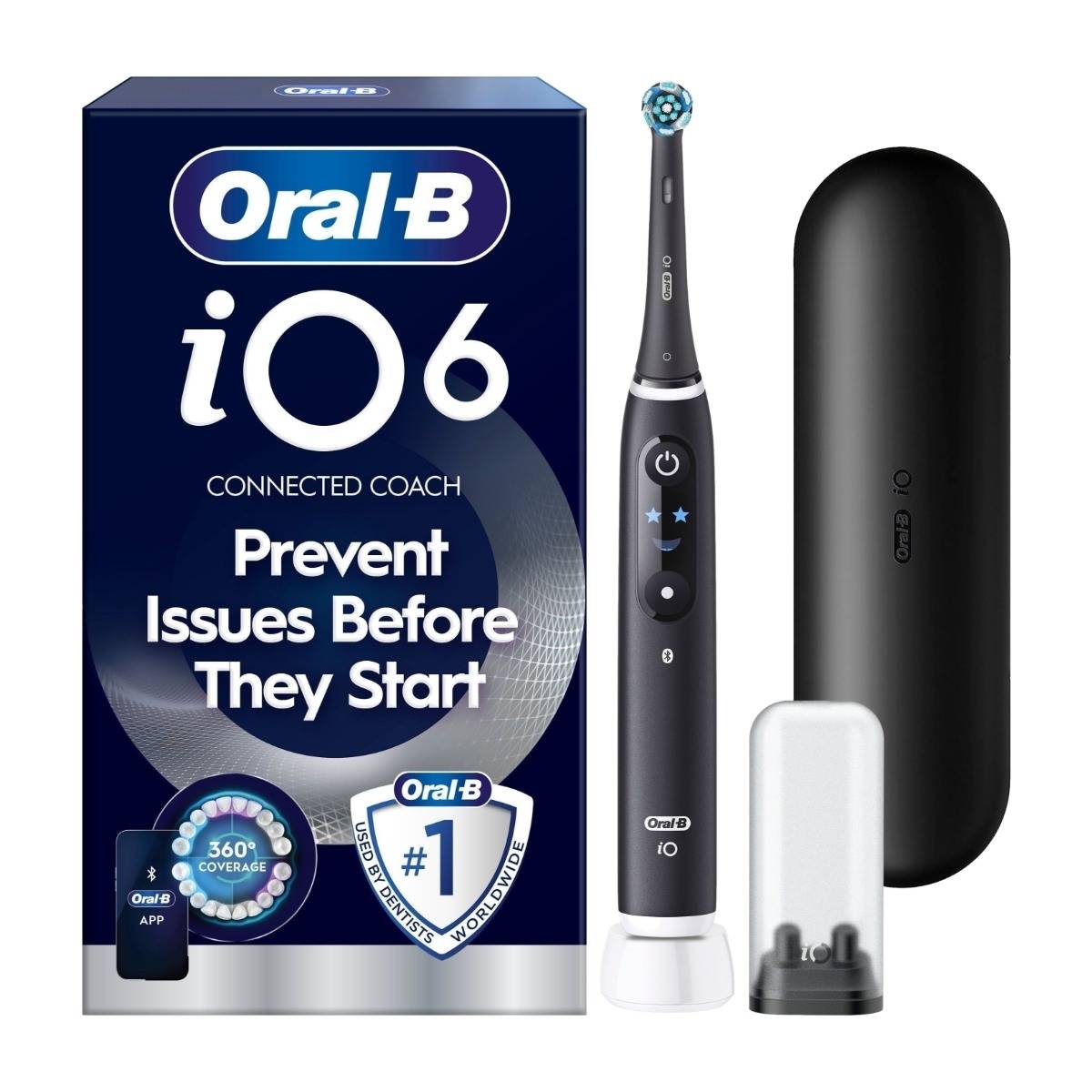 Oral-B iO6 eltandborste, Black Lava