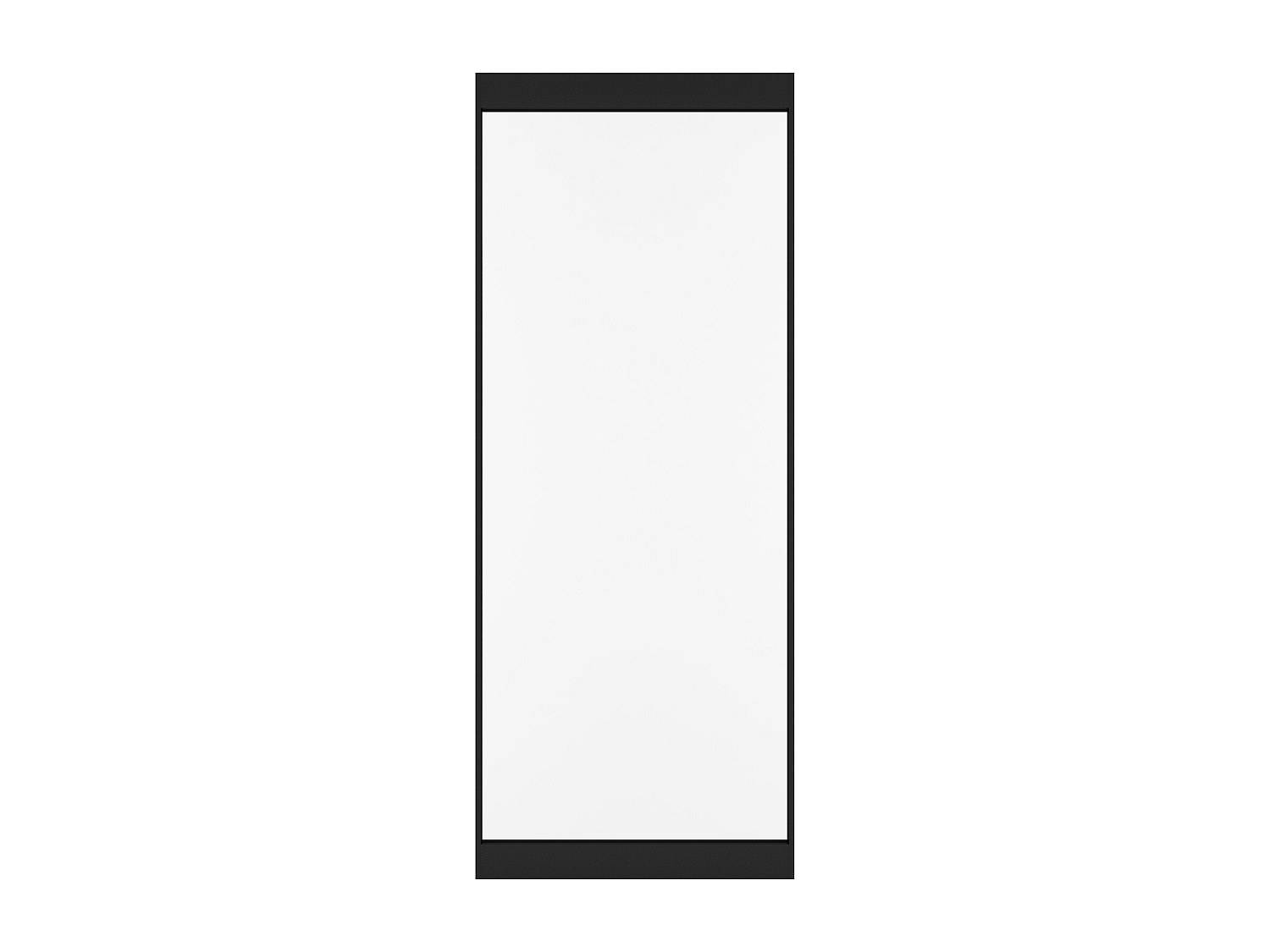 Skjutdörr med osynlig skena - aluminium och frostat härdat glas - 93 x 210 cm - TORIPA