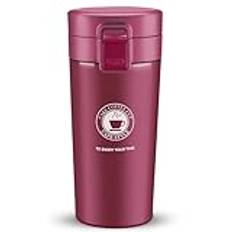 Coffee Orion Thermal Mug, 500 ml resekopp, rostfritt stål termosflaska, kaffe kopp infusion office resemugg för att hålla varmt, kallt - Travel Coffee Thermos (Rosa)