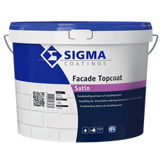 Sigma Facade Topcoat Satin Sort 10 Liter