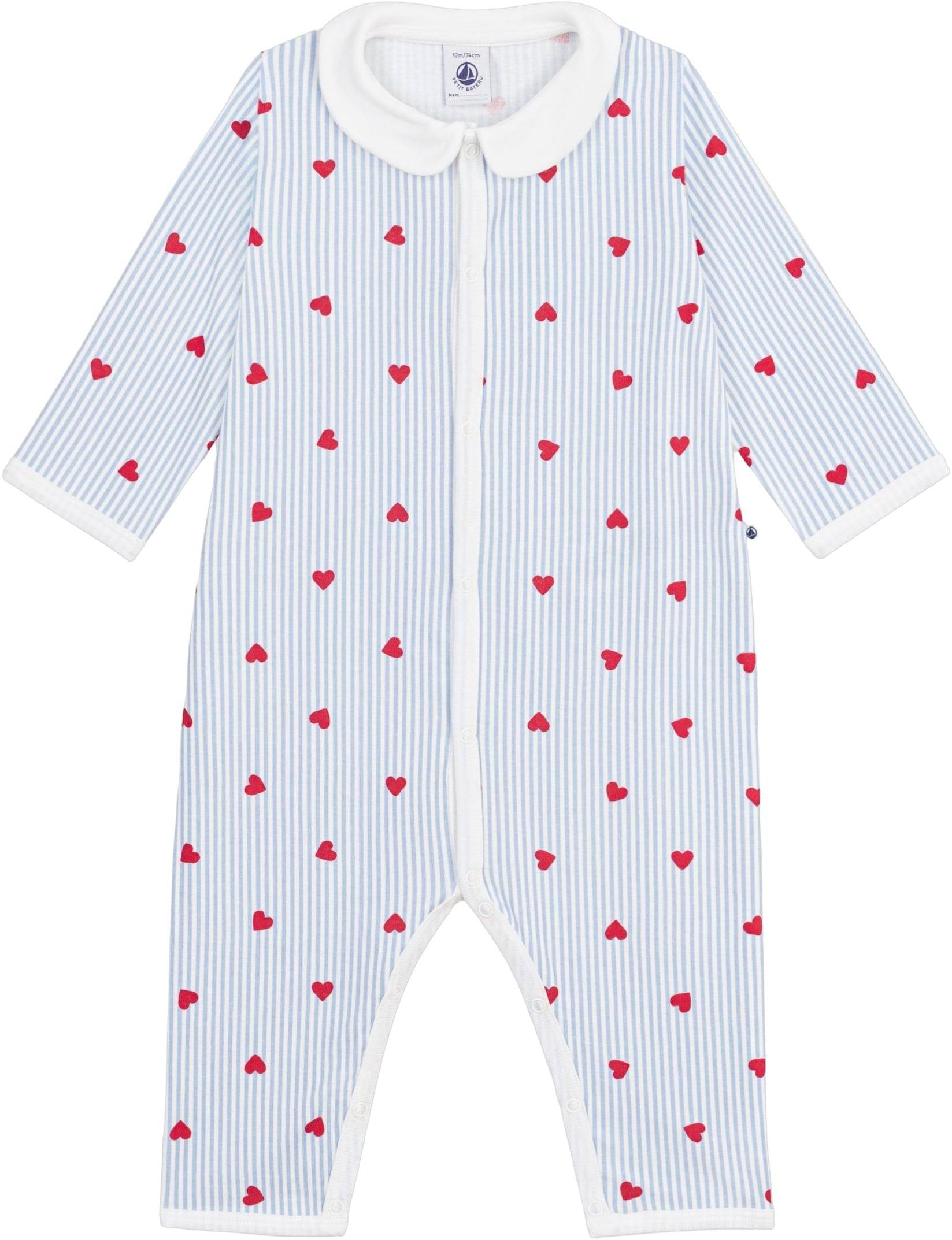 Petit Bateau Footless Sleepsuit 3M Stl. 9M 9 MONTHS unisex - Pyjamasar Och Sovplagg Från Magasin - Marshmallow/multico (9M 9 MONTHS)