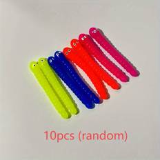 TEMU For Fidget Toys - 5/10pcs, Soft Squishy Worms For 3-6, Ideal Party Favors & Classroom