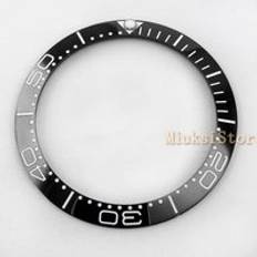 38mm blå keramiska ram gul digital våg för herr-/damklockor mekanisk klockram