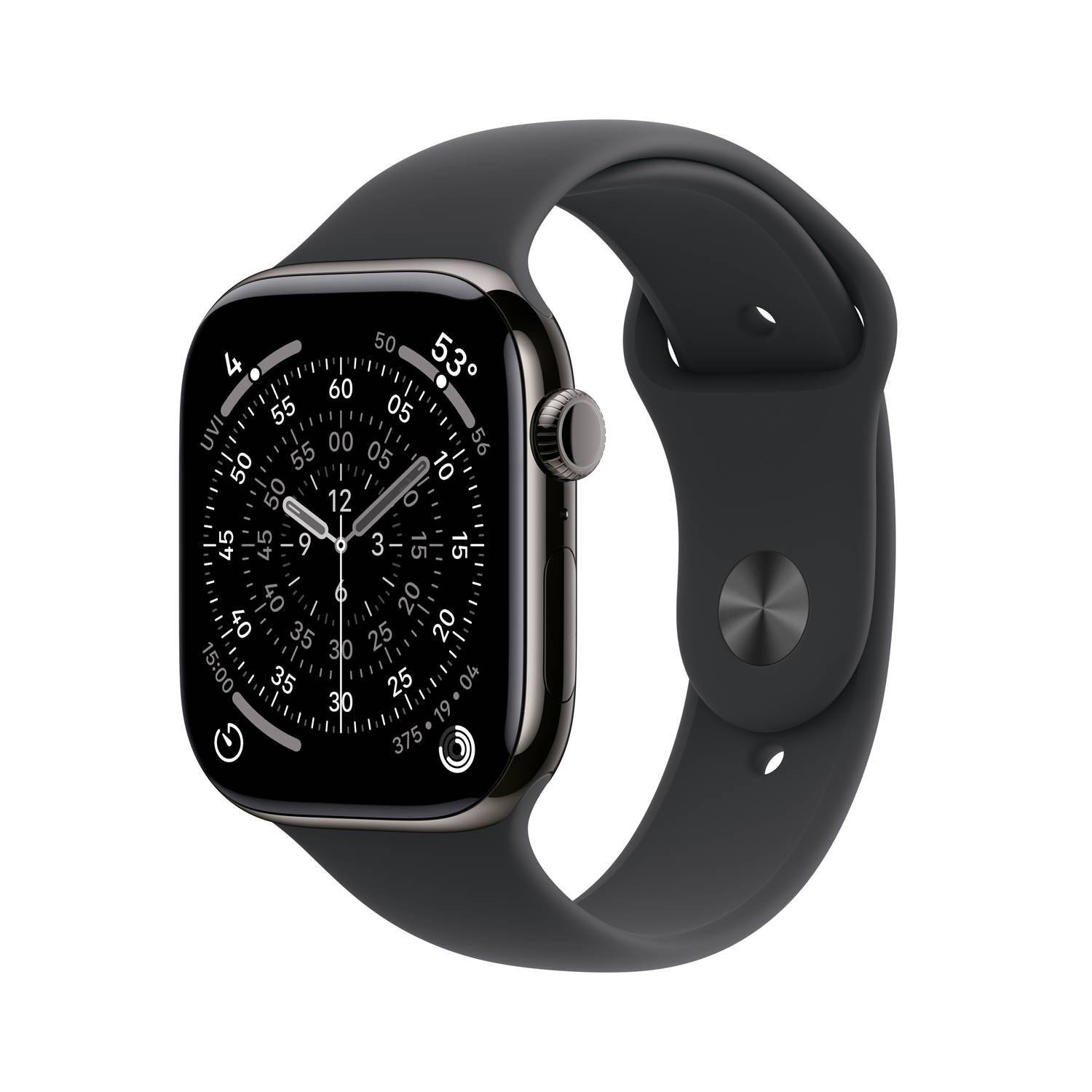 Apple Watch S11 GPS+Cell 46mm Slate Titanium Black Sport Band S/M