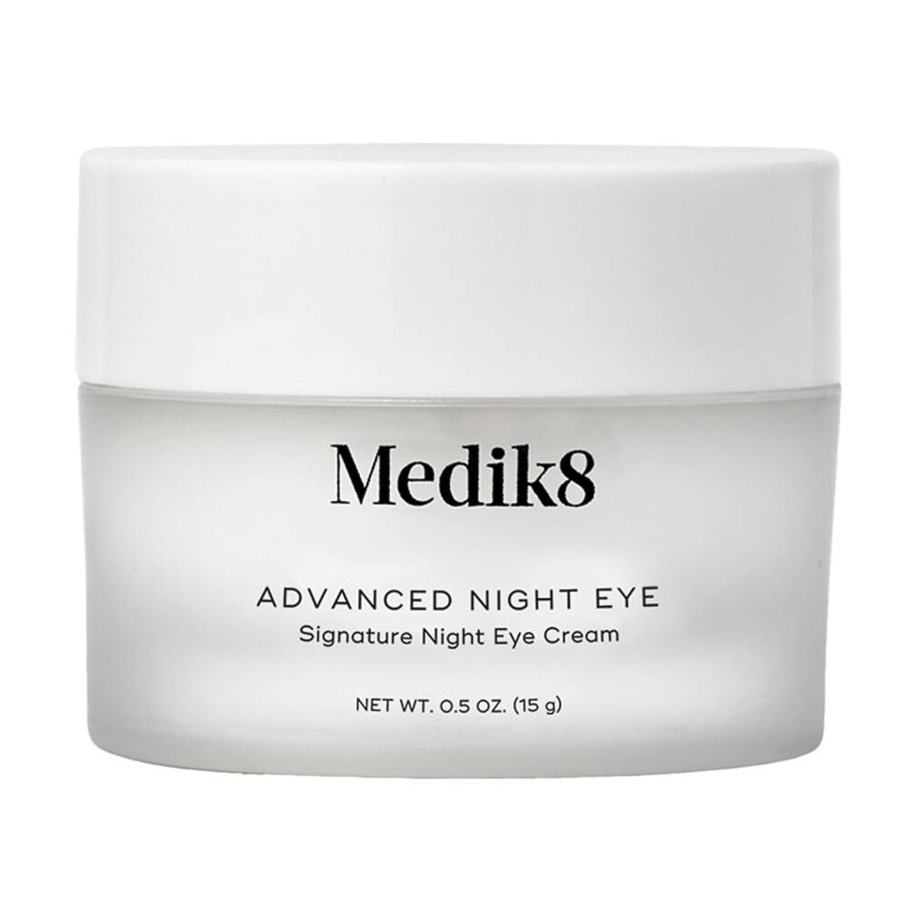 Medik8 Advanced Night Eye - Multi Peptid og Caffiene Eye Cream - Overnight Eye Cream til udjævning af rynker og mørke cirkler - 0,5 oz