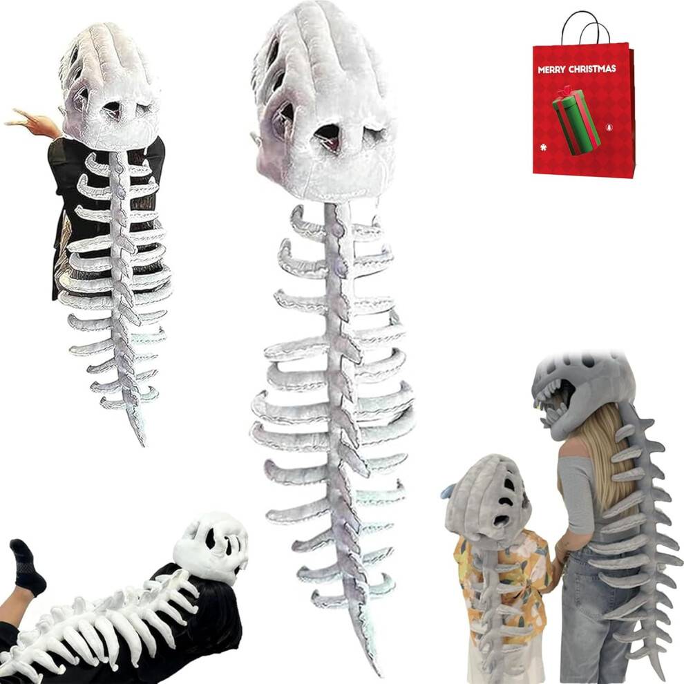 Dinosaur Plys Skelet Kostume 66 eller 112 cm
