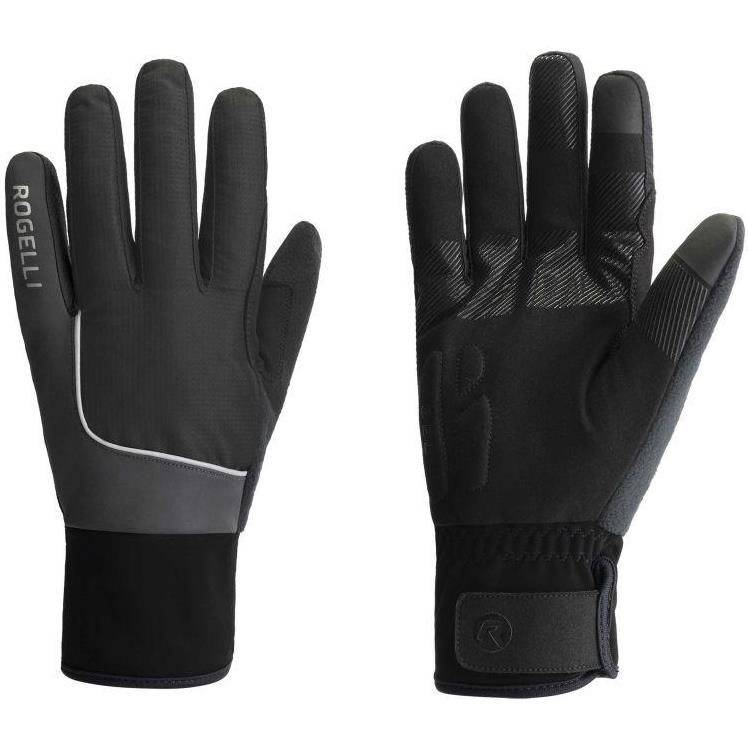 Rogelli Cykelhandskar Essential Hi Vis Unisex Svart (L)