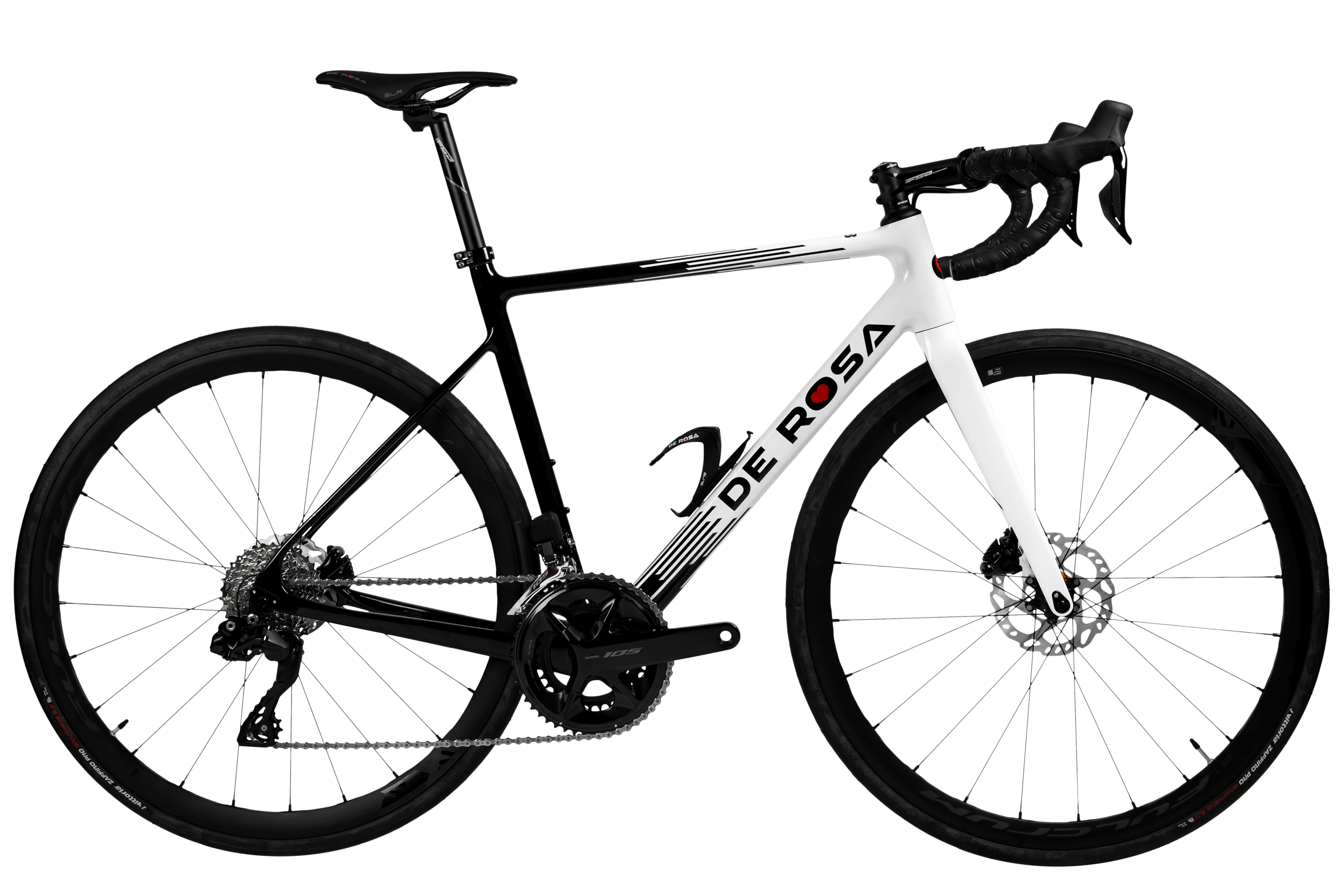 De Rosa 838 2024 - Shimano 105 Di2 2x12sp - Fulcrum Racing 600 Db - 049 / 50 / crossing white