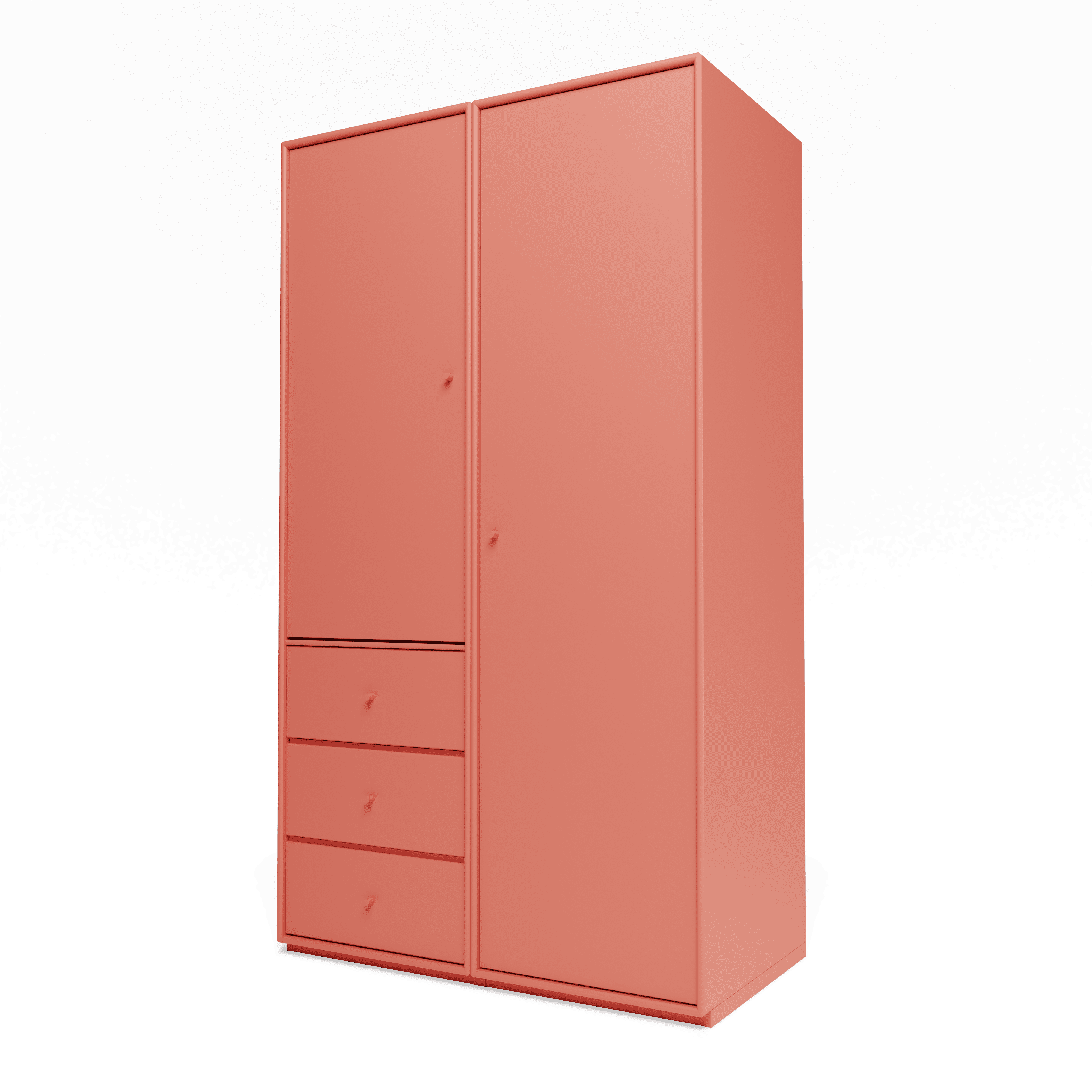 Attire III garderobe, inkl. sokkel 3 cm fra Montana Rhubarb - Jacobsen Plus