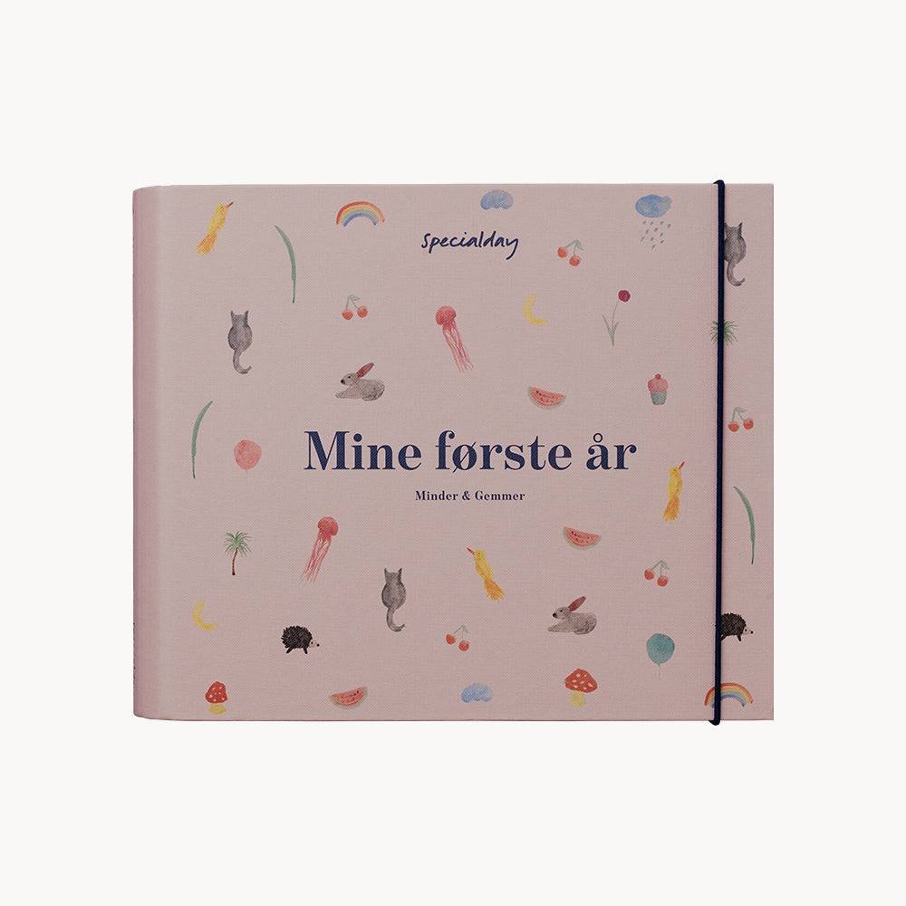 barnets bog med ringbind, smartphone printer, aftryk & washi tape - rosa / turkis / mariehøns