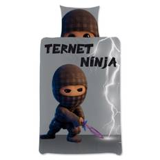 Ternet Ninja sengetøj - Blød og lækker bomuldskvalitet - 140x200 cm - Vendbart dynebetræk