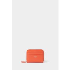 Osprey London Orange The Lyra Small Zip Leather Purseen