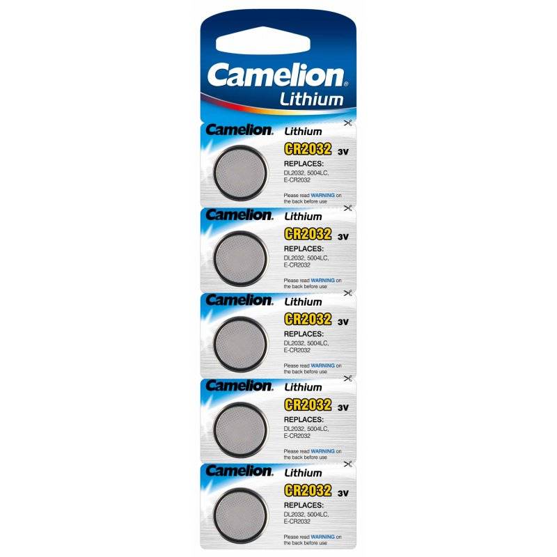 Knapbatteri CR2032 Camelion Lithium 5stk..