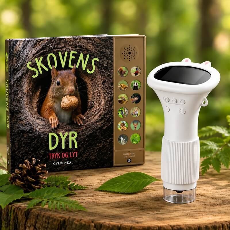 Fauna Børnemikroskop Kanin & Skovens dyr - Tryk og Lyt - Bøger fra