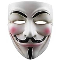Fegtrty V för Anonymous Guy Fawkes Resin Cosplay Mask Festkostym Rekvisitaleksaker