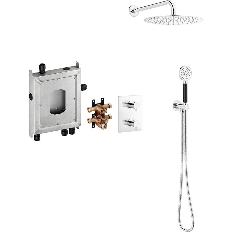 Takduschset Mora INXX II 275000 för Inbyggnad Krom