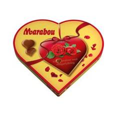 Hjärtformad Presentask med 30 stk Praliner 165 gram - Marabou