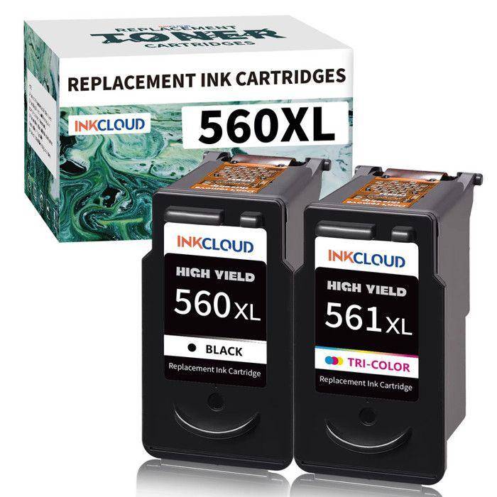 560 561 XL Pack cartouche de remplacement pour Canon Pixma TS5350 TS7450a TS5350a TS5300 TS5350i TS5351 TS7450 TS5351a