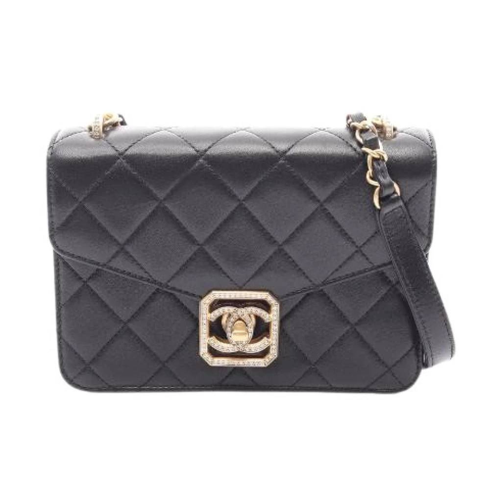 Chanel Vintage Pre-owned Matelasse Læder Skuldertaske - Vintage - Dame - Sort - ONE SIZE - Uld