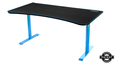 Arozzi Arena Gaming Desk Large Blue, höjdjusterbart, heltäckande musmatta - Blå