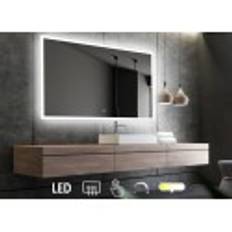 Nordic Bad Mie 4 firkantet LED-spejl, m/antidug, 90 x 80 cm