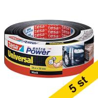 Silvertejp 50mm x 50m | Tesa extra Power | svart | 5st