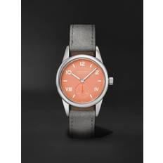 NOMOS Glashütte - Club Campus Hand-Wound 38.5mm Stainless Steel and Suede Watch, Ref. No. 725 - Men - Pink