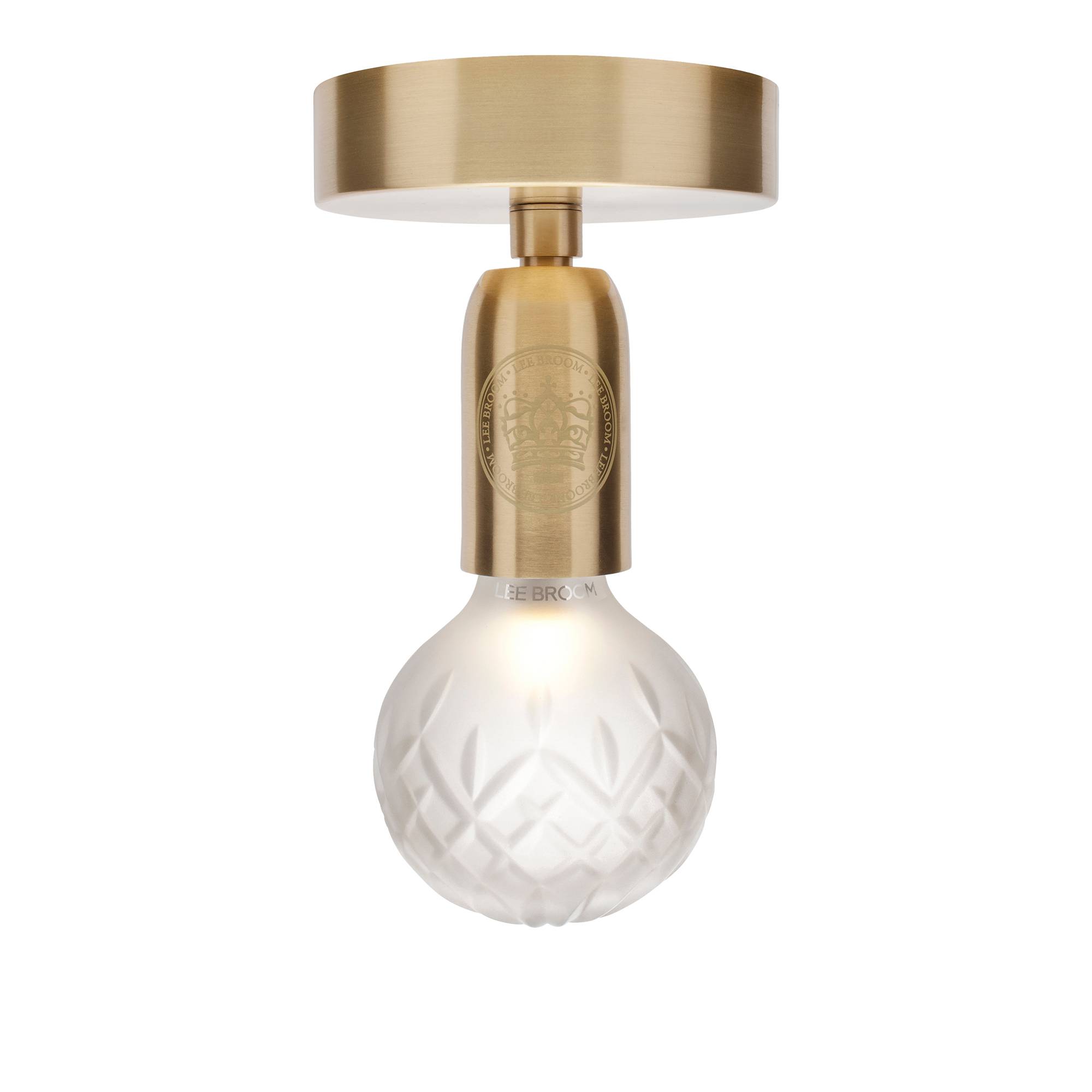 Lee Broom - Crystal Bulb - Taklampa, Frostat kristallglas - Plafonder - Guld
