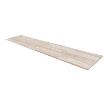 Wallmann hylde, ubehandlet, ask, 800 x 200 x 18 mm