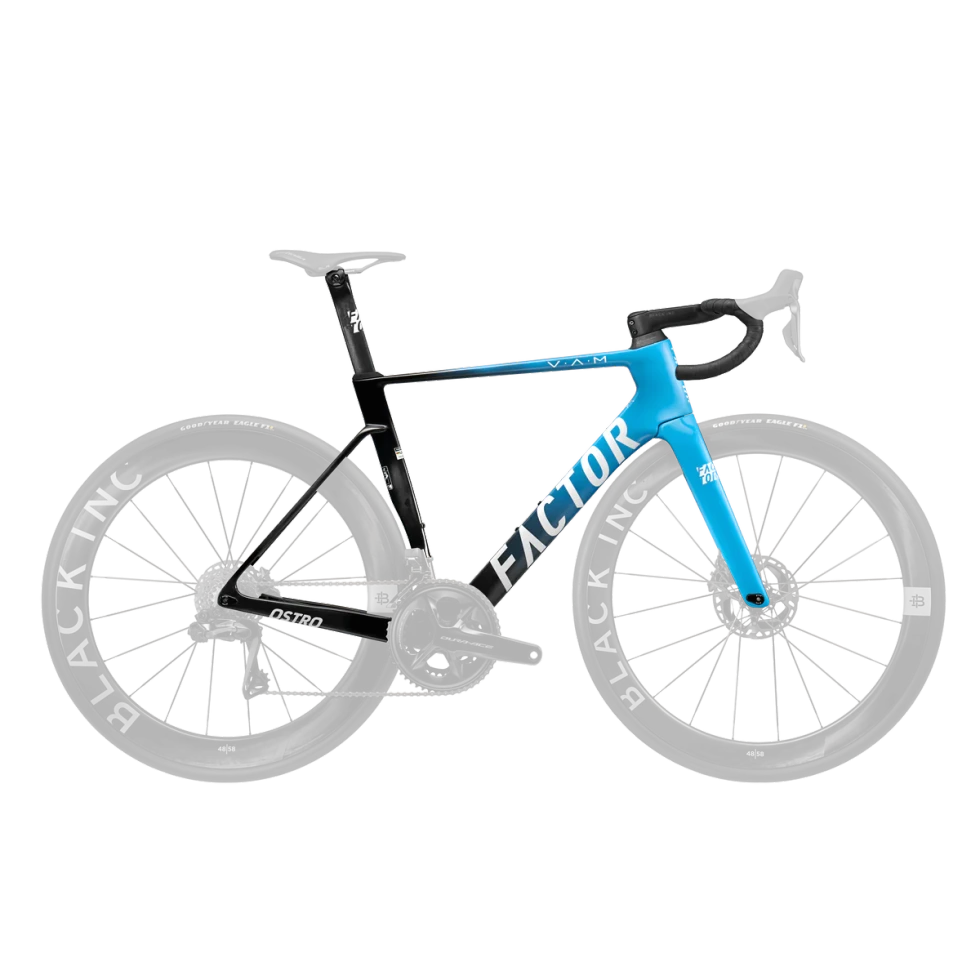 Factor Ostro 2.0 VAM Frameset 2025 - 064 / 52 / black/light blue (52)