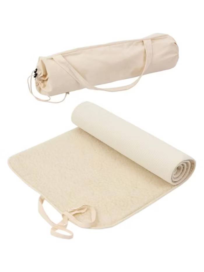 Yogamatta i Ull Extra bred- 90x200 cm 100% merinoull inkl. väska